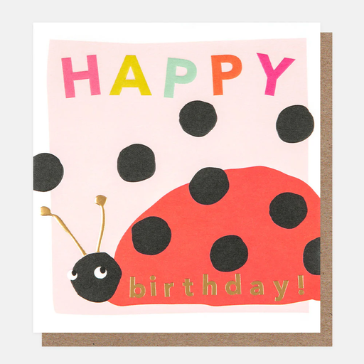  Ladybird Happy Birthday Card