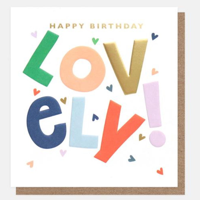 Happy Birthday Lovely Confetti Card