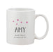 Grey & Pink Star Mug With Personalised MessageGrey & Pink Star Mug With Personalised Message