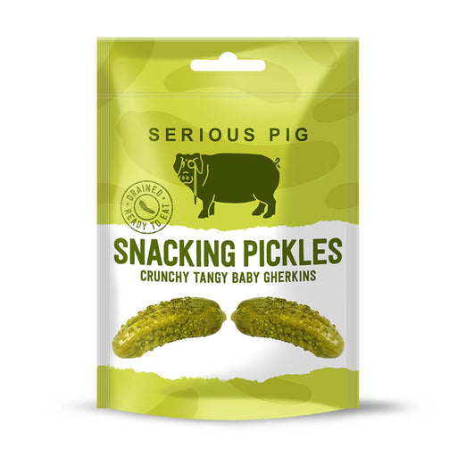 Serious Pig Snacking Pickles Baby Gherkins