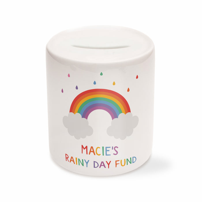 Children's Personalised Rainy Day Fund Money Box