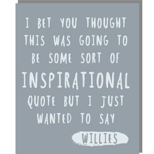 Inspirational quote card