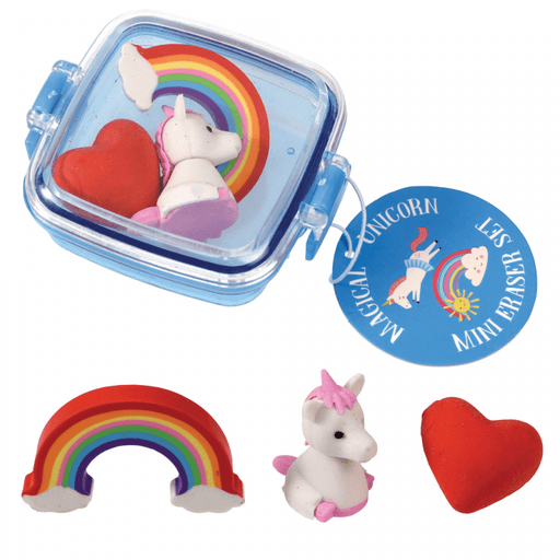 Magical Unicorn Rainbow Mini Eraser Set