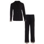 Bamboo Black Lace Pyjama Set