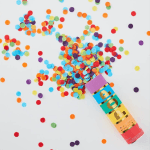 Biodegradable Rainbow Confetti Cannon