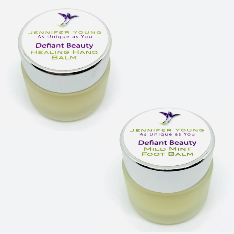 Defiant Beauty Healing Hand Balm & Foot Balm Mini Set