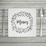 Floral Personalised Name Placemat