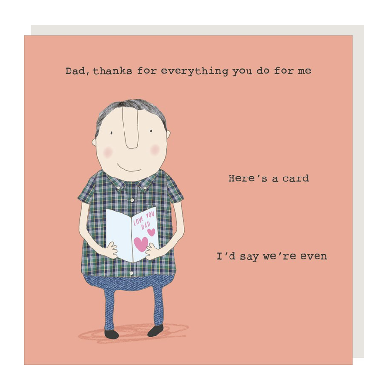 ‘I’d Say We’re Even’ Father’s Day Card