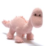 Pink Dinosaur Knitted Baby Gift