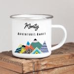 Personalised Adventure Enamel Mug