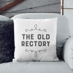 Personalised New Home Decorative Cushion | Blue, Pink, Grey Or Black