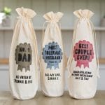 Personalised Rosette Bottle Gift Bag
