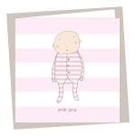 Pink One New Baby Card