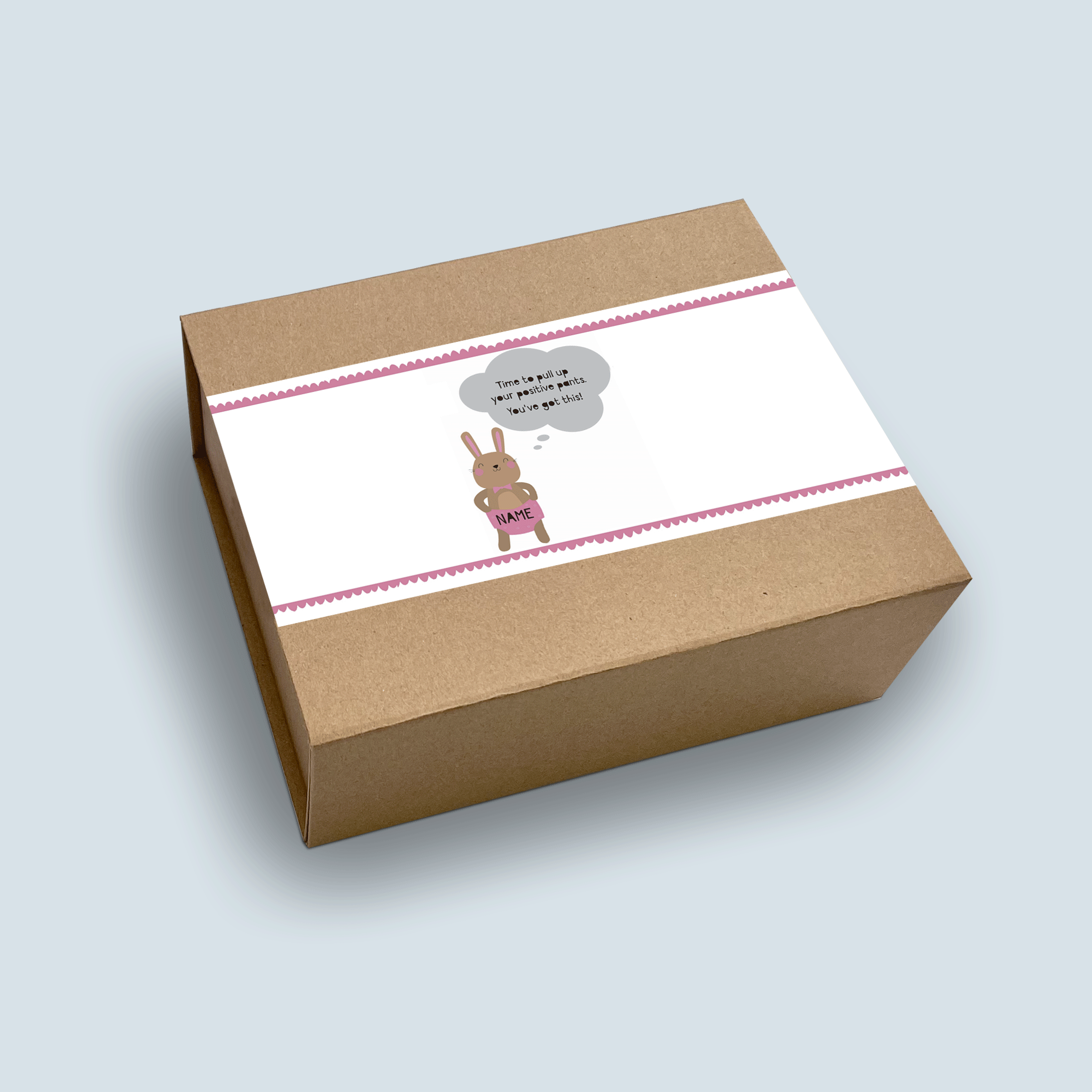Positive Pants Pink Personalised Gift Box