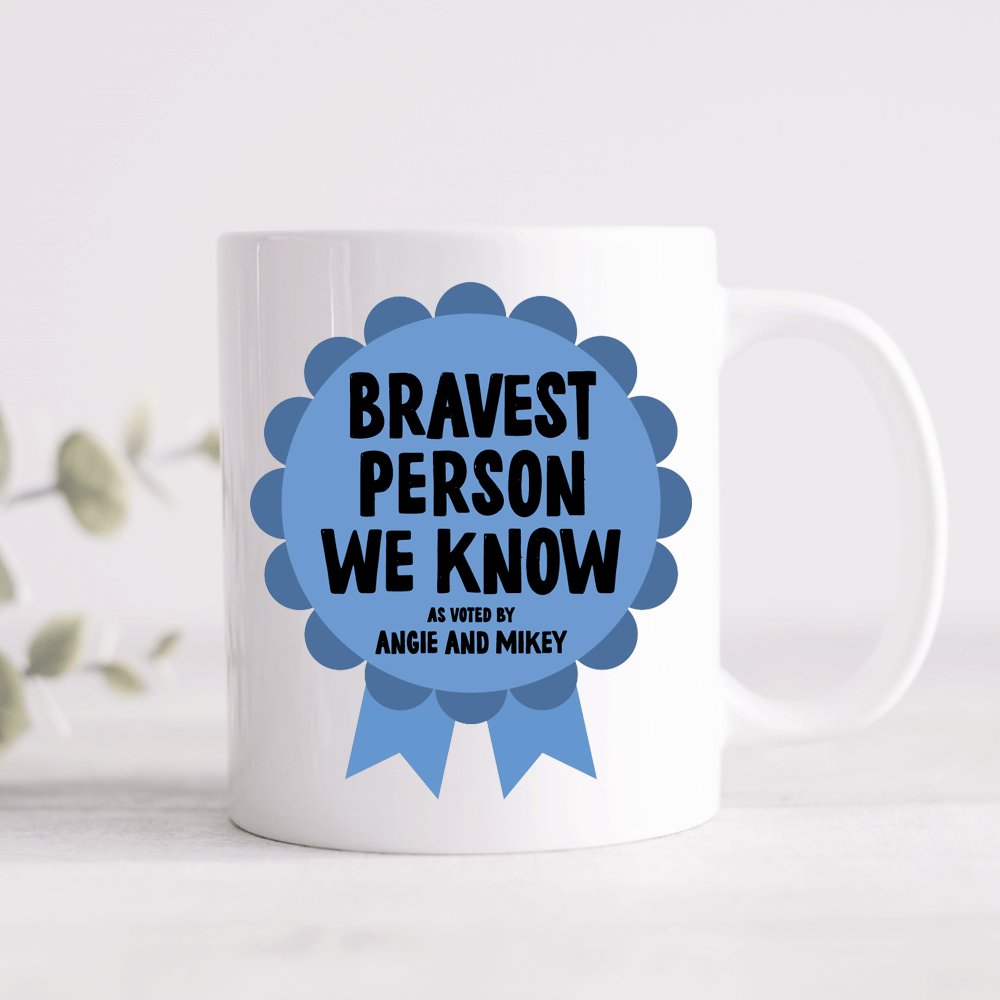 Rosette Personalised Award Mug – Pink, Blue Or Grey