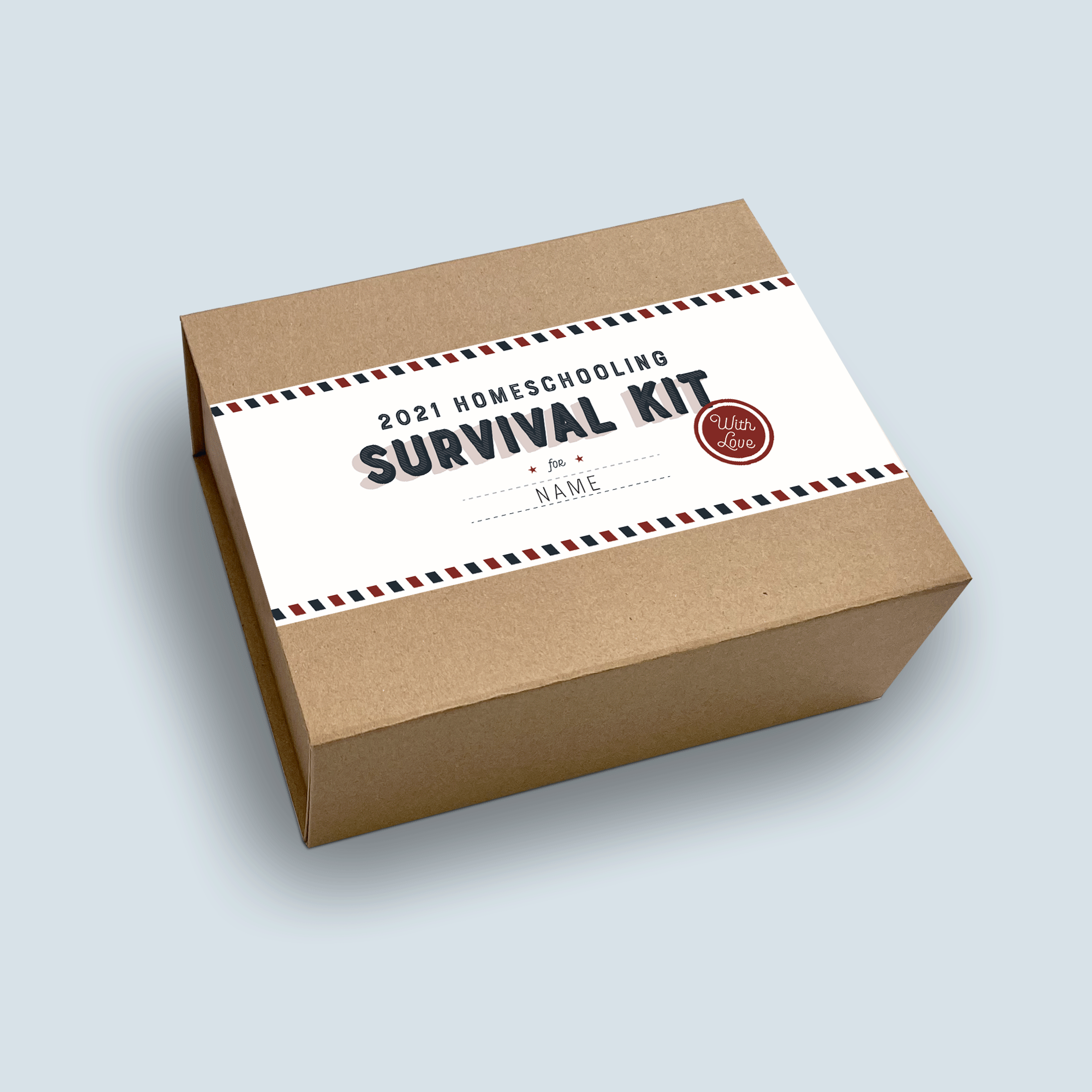Personalised Homeschooling Survival Kit Gift Box