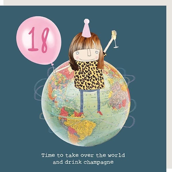 18th Birthday Girl Card