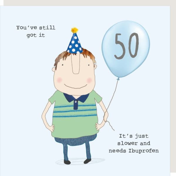 50th Birthday Boy Card