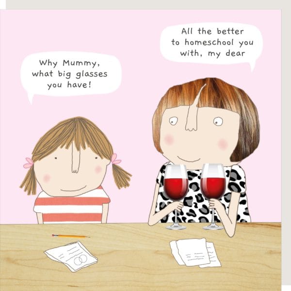 Big Glasses Homeschooling Card