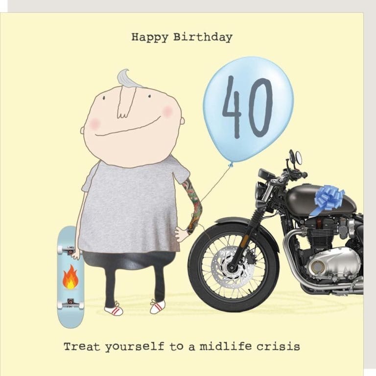 ‘Midlife Crisis’ 40th Birthday Boy Card