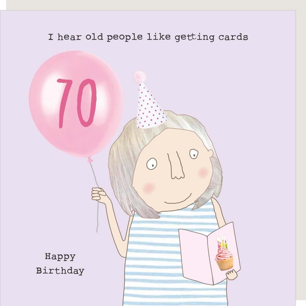70th Birthday Girl Card