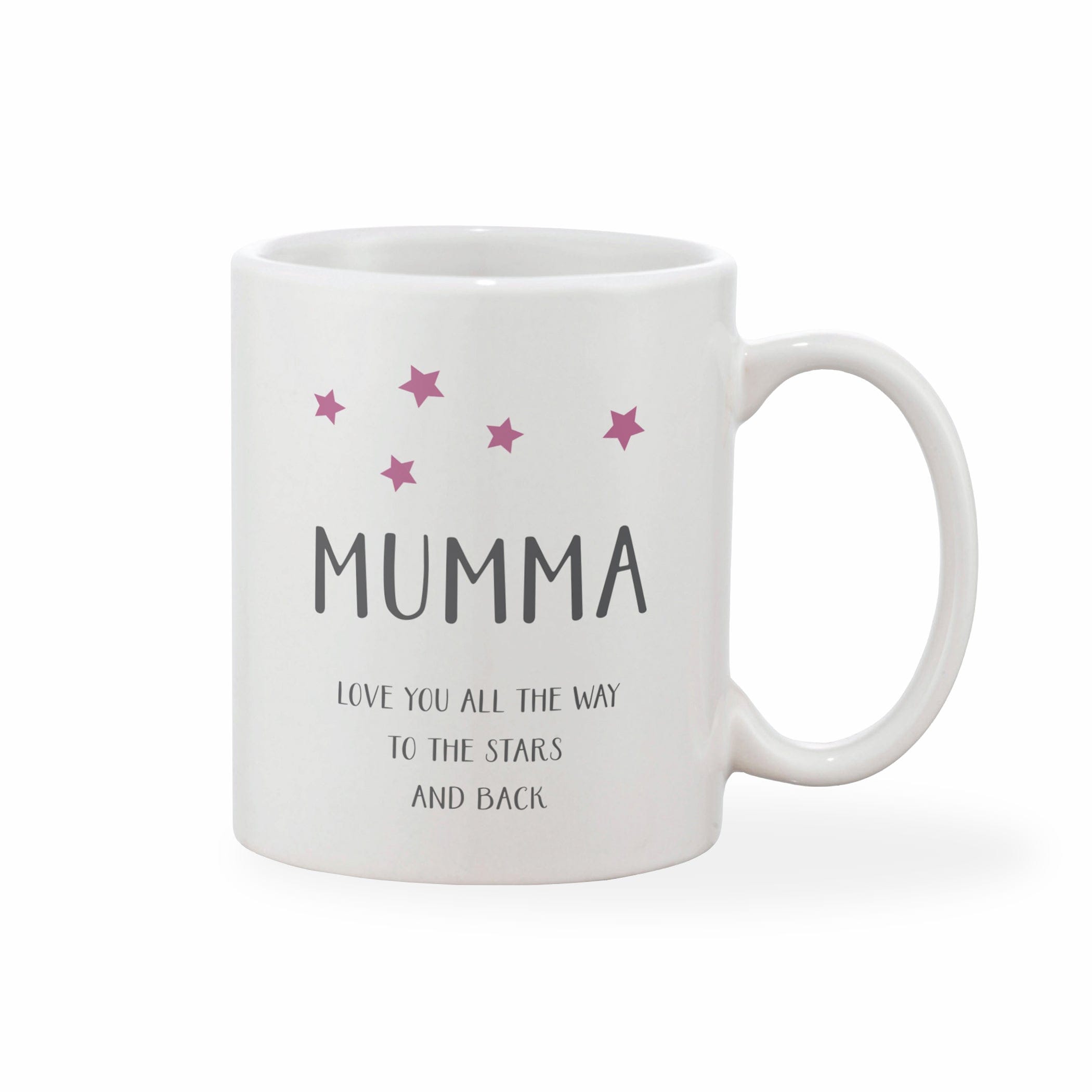 Grey & Pink Star Mother’s Day Mug With Personalised Message