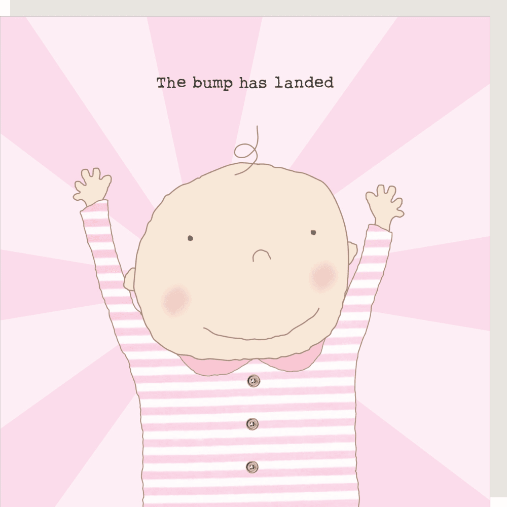 Pink ‘The Bump Has Landed’ New Baby Card
