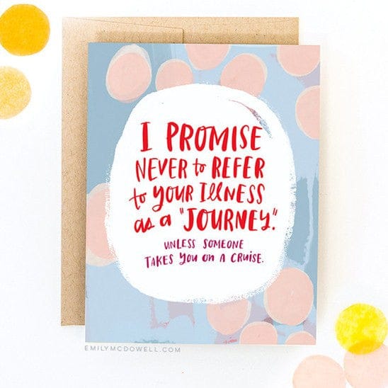 ‘Illness Is Not A Journey’ Empathy Card