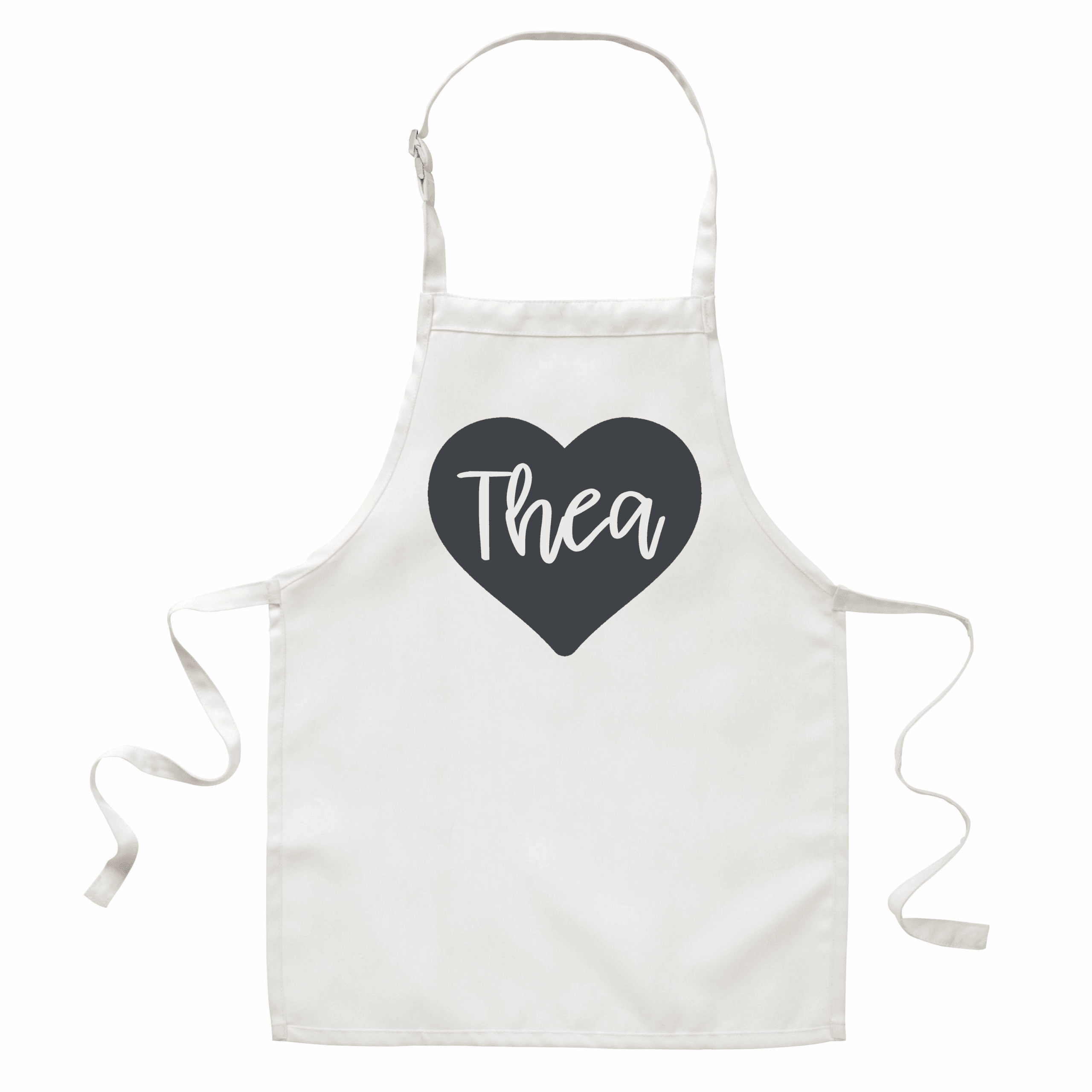 Children’s Personalised Heart Apron (Various Colours)