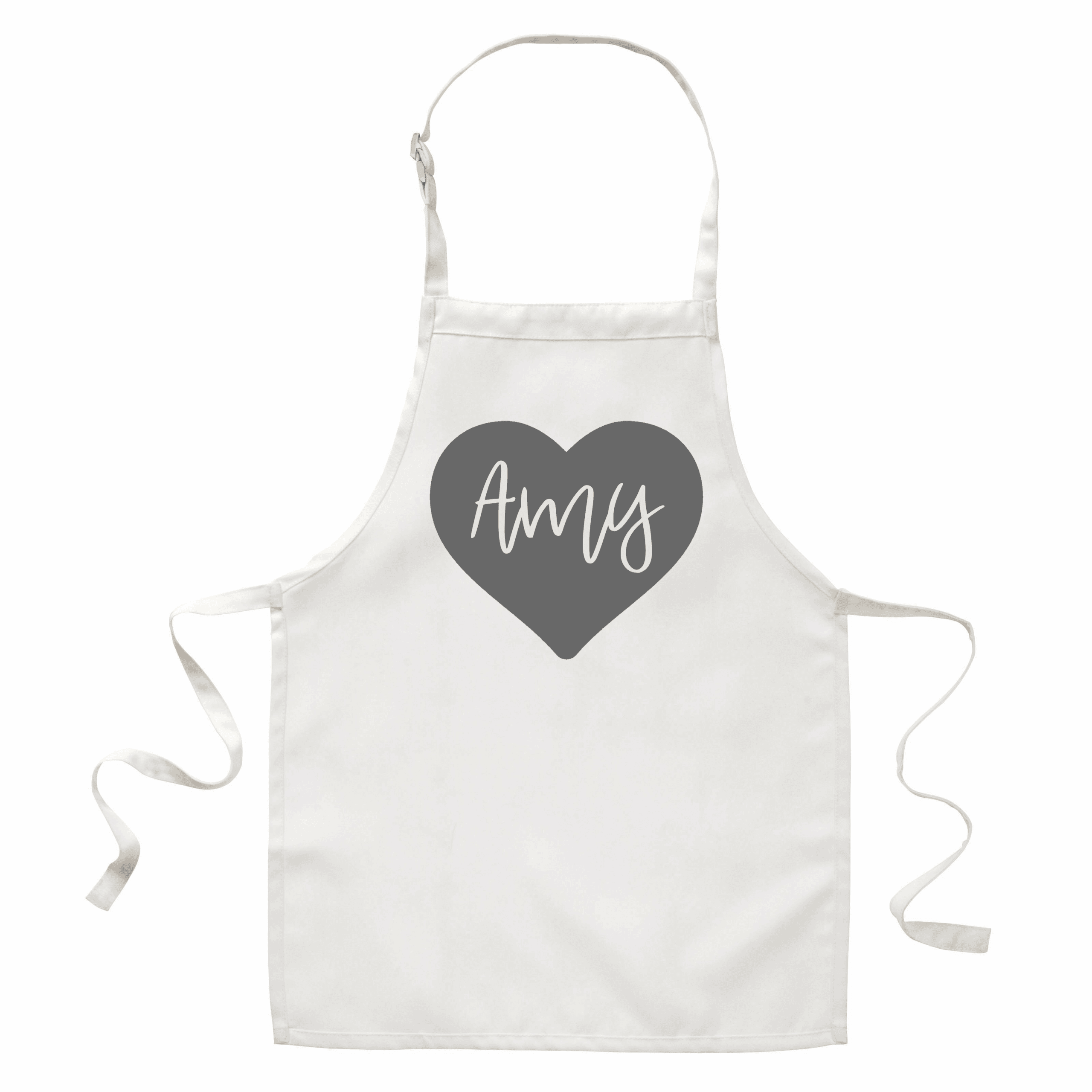 Children’s Personalised Heart Apron (Various Colours)