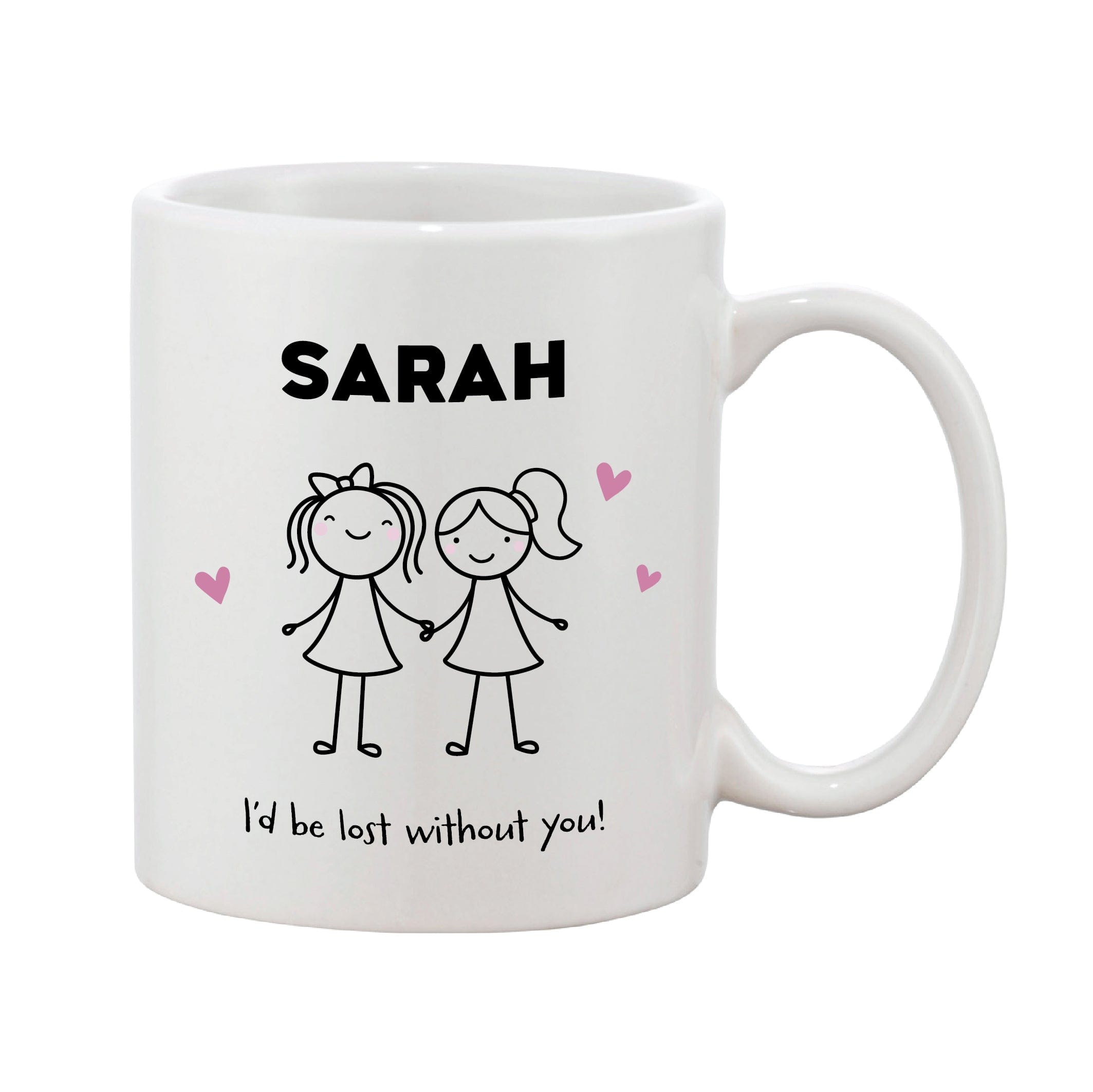 Friendship Thank You Personalised Mug (Various Designs)