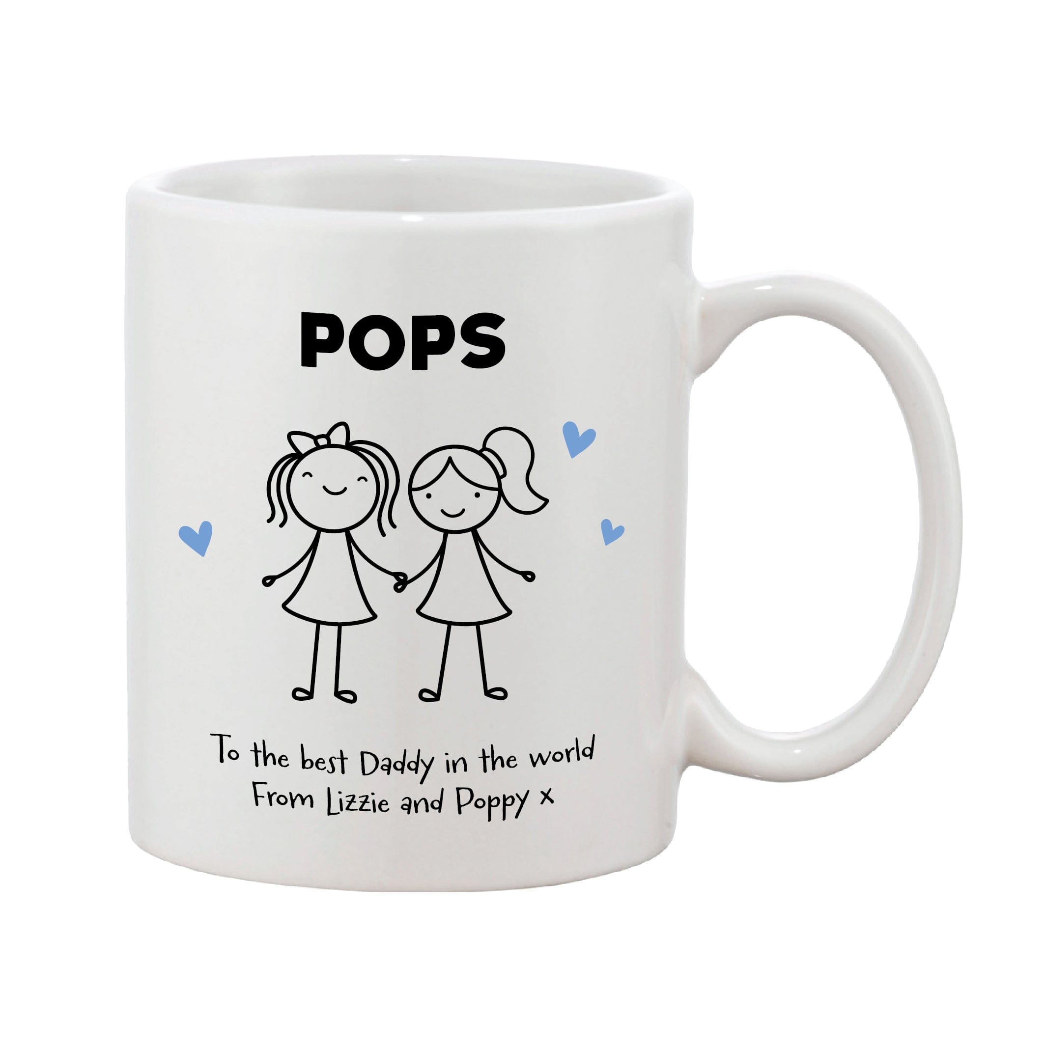 Personalised Stick People Personalised Father’s Day Mug (Various Designs)