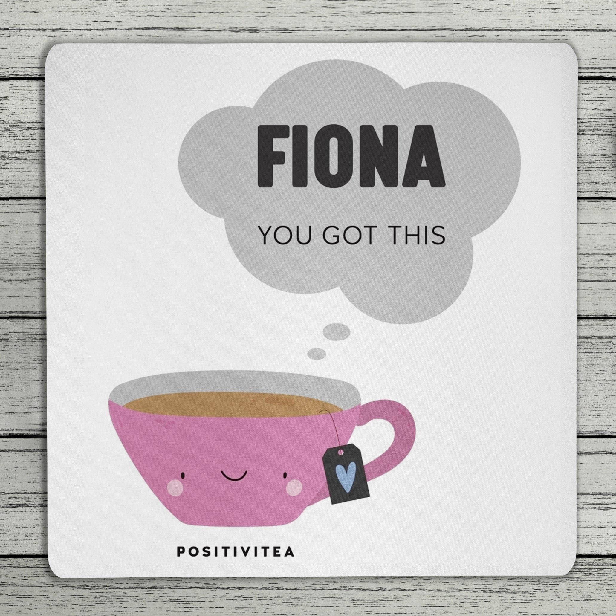 Positivitea Personalised Name Coaster (Blue Or Pink)