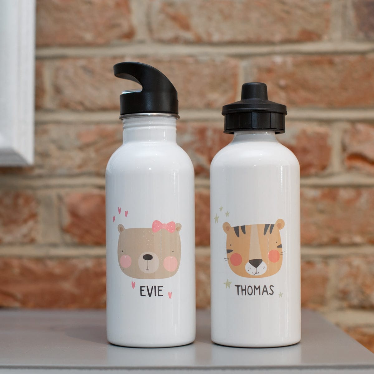 Children’s Personalised Animal Water Bottles (16 Designs)