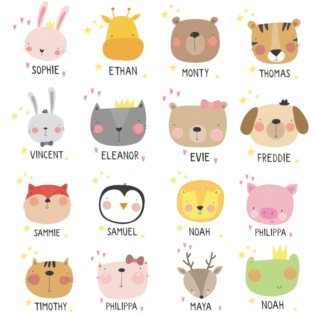 Children’s Personalised Animal Water Bottles (16 Designs)