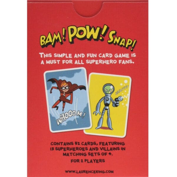 Superhero Snap Card Game