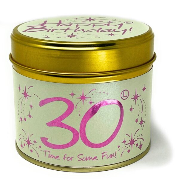 Happy Birthday Candle Tins &#8211; Milestone Ages