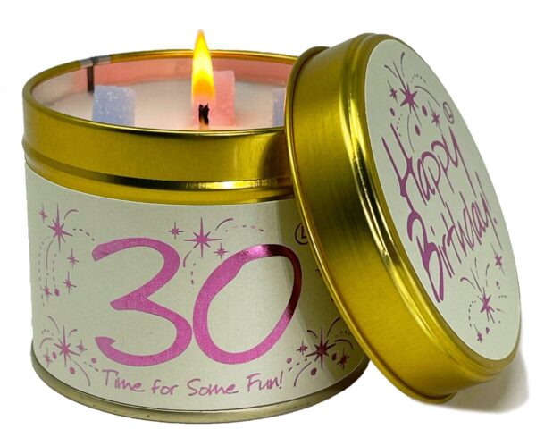 Happy Birthday Candle Tins &#8211; Milestone Ages