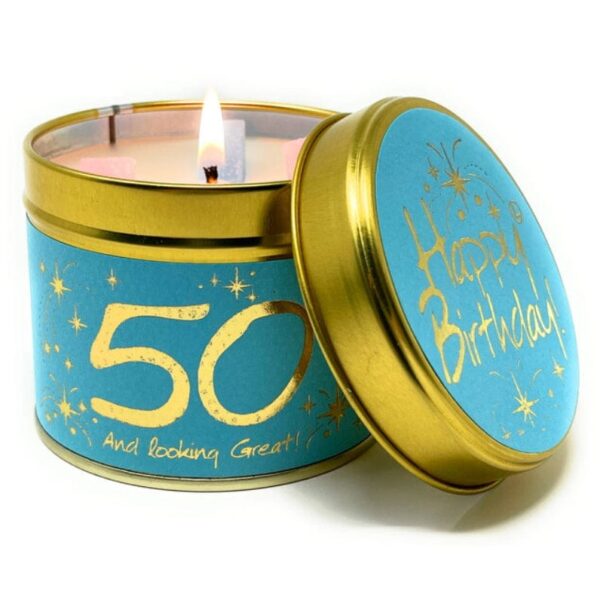 Happy Birthday Candle Tins &#8211; Milestone Ages