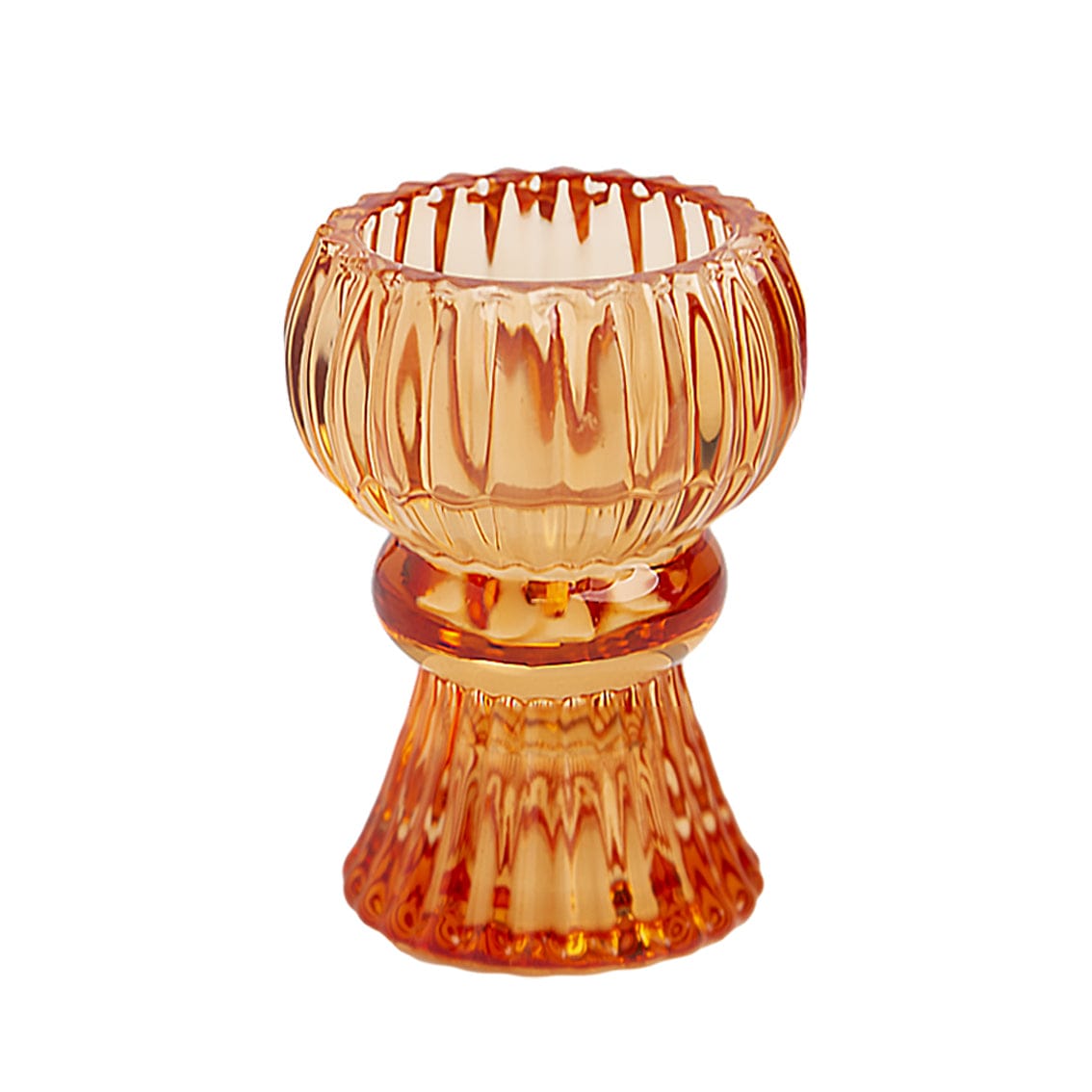 Boho Small Glass Candle Holder – Various Colours