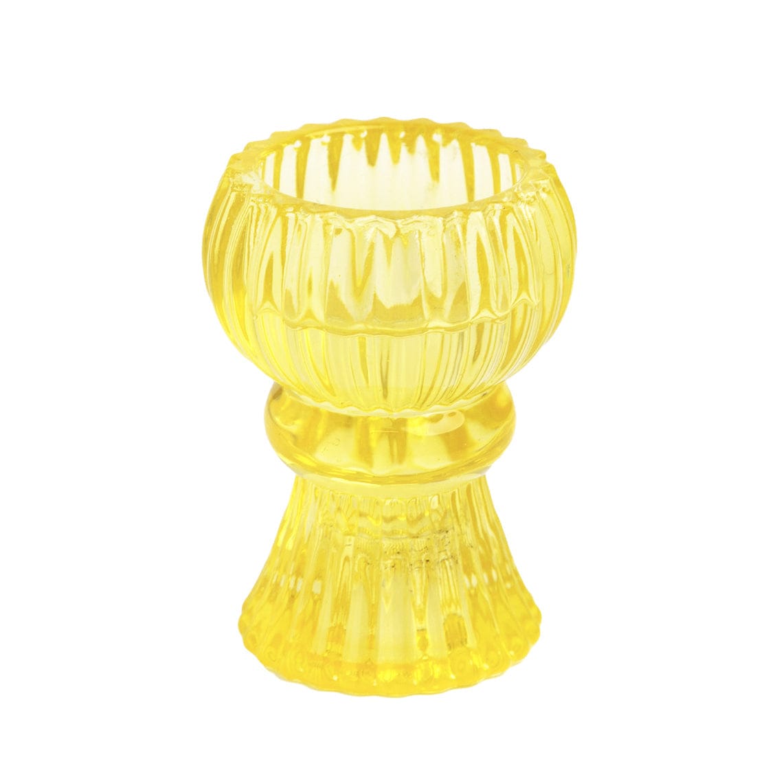 Boho Small Glass Candle Holder – Various Colours