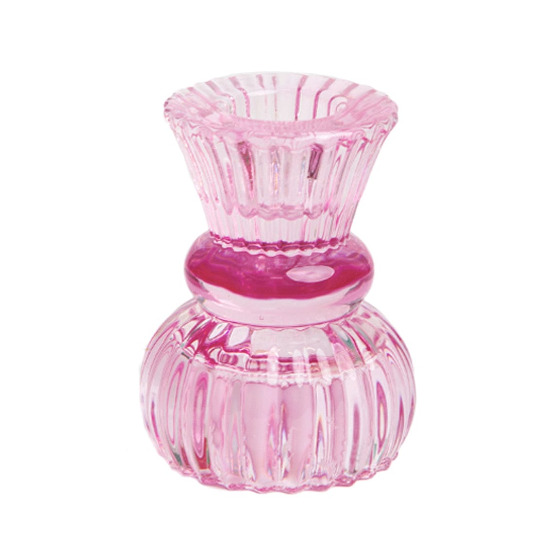 Boho Small Glass Candle Holder – Various Colours