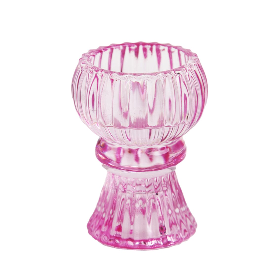 Boho Small Glass Candle Holder – Various Colours