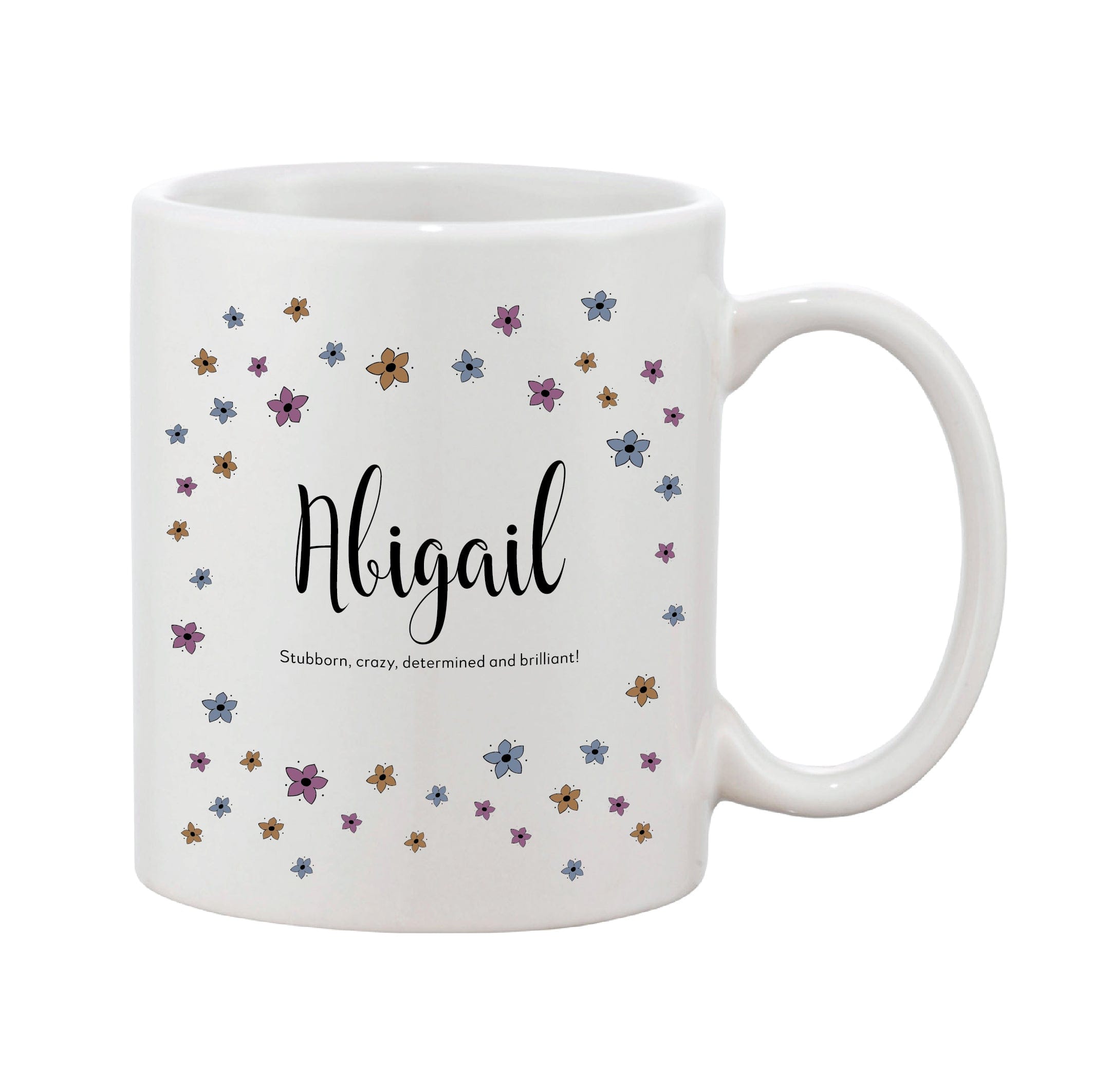 Ditsy Floral Mother’s Day Mug With Personalised Message (Various Colours)