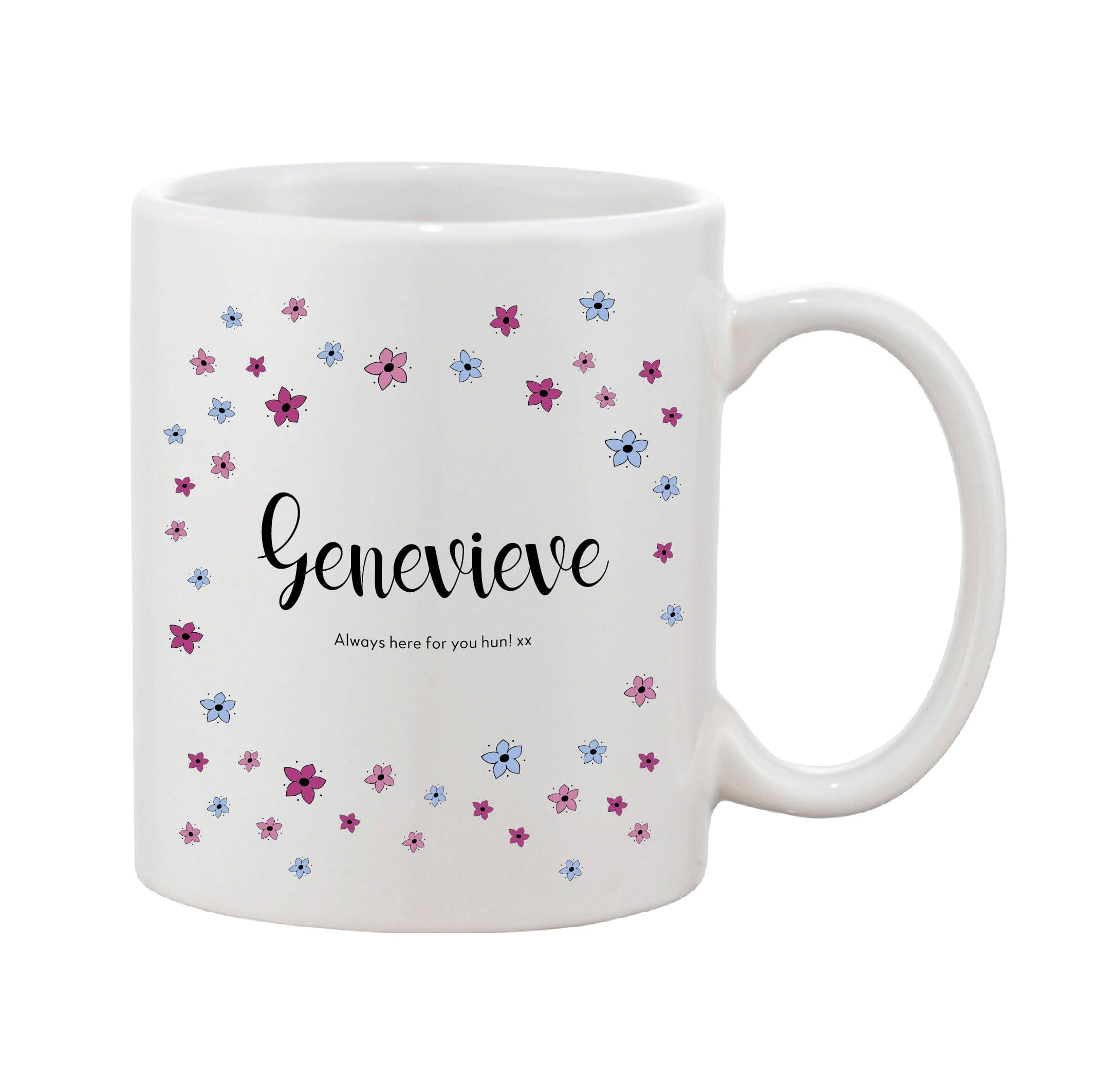 Ditsy Floral Mother’s Day Mug With Personalised Message (Various Colours)