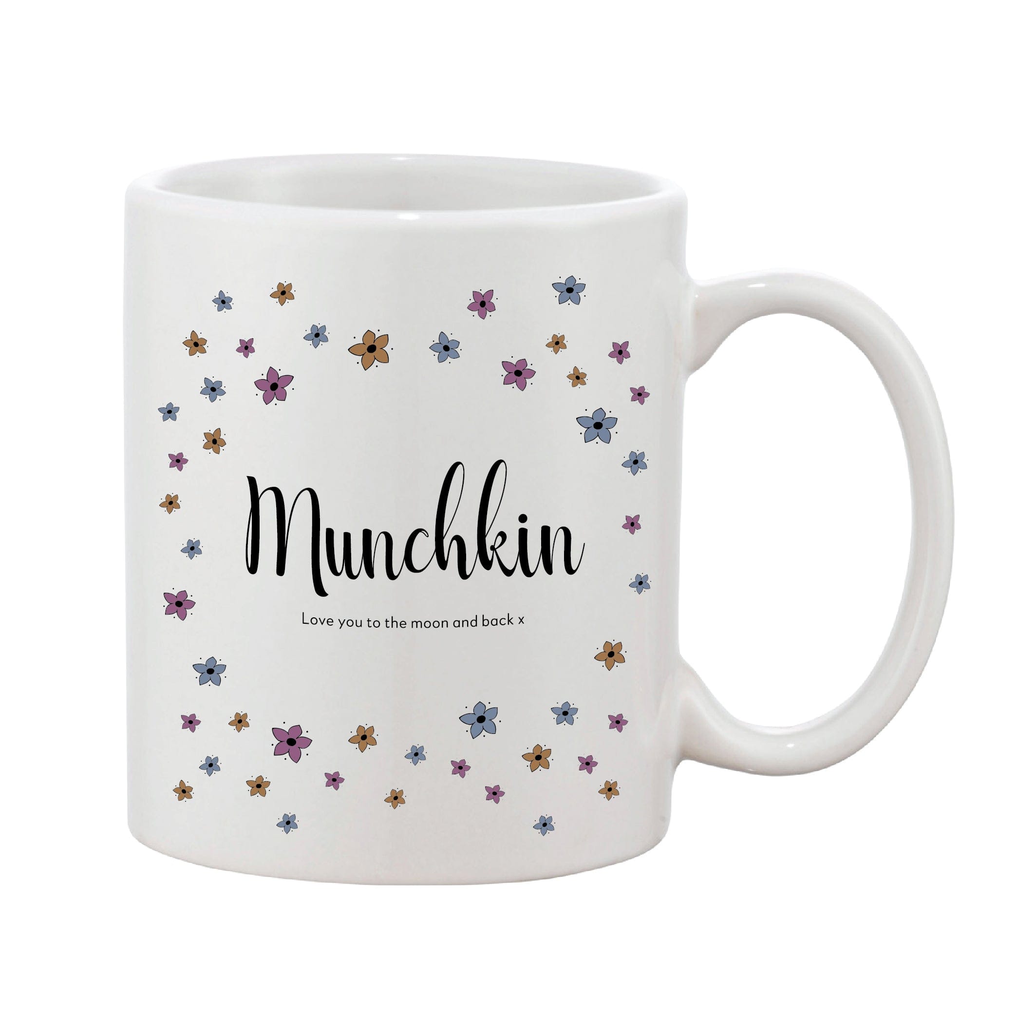 Ditsy Floral Mother’s Day Mug With Personalised Message (Various Colours)