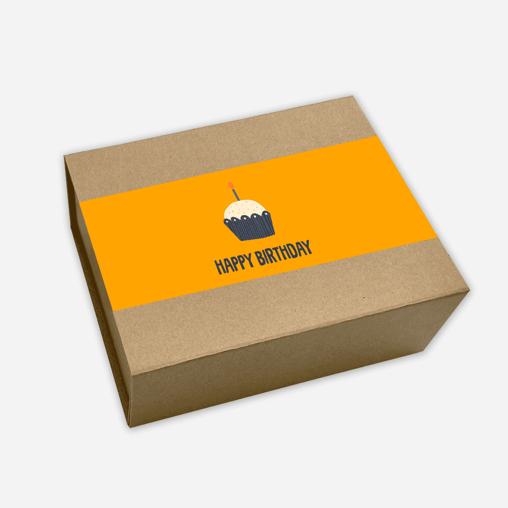 Happy Birthday Cupcake Gift Box