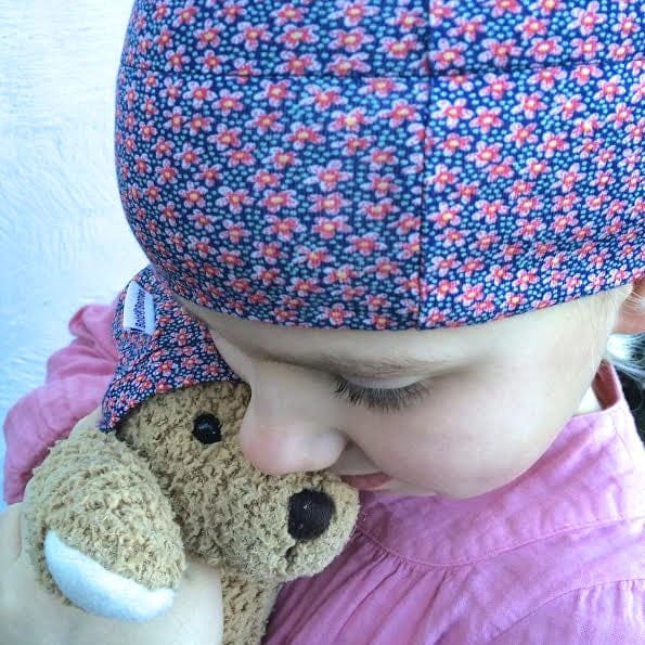 Girl’s Liberty Print Ditsy Red Bold Beanie (Various Sizes)