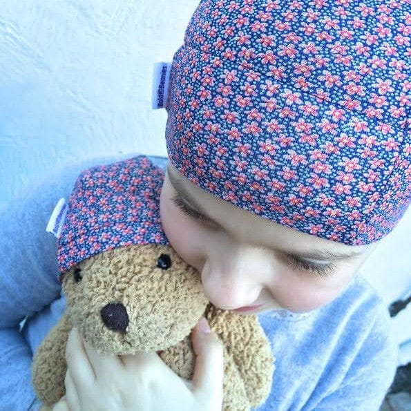 Girl’s Liberty Print Ditsy Red Bold Beanie (Various Sizes)