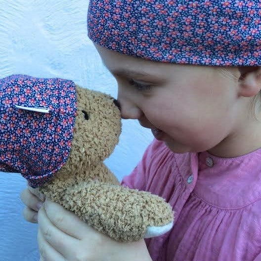 Girl’s Liberty Print Ditsy Red Bold Beanie (Various Sizes)